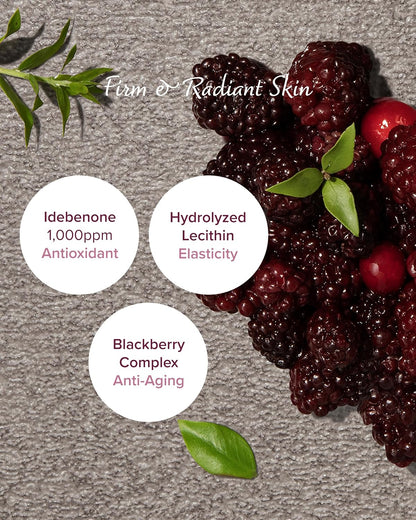 Mary&May SEOUL EDITION Idebenone Blackberry Complex Serum - Korean Anti Aging Face Serum for Skin Elasticity, Nourishing and Radiance - Fragrance-Free, Vegan, and Cruelty-Free