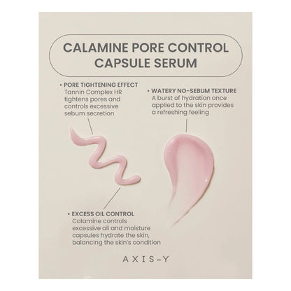 AXIS-Y CALAMINE Pore Control Capsule Serum | Pore Minimizer | Pore Skin Care | Pore Tightening Serum | KBeauty