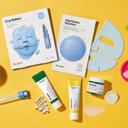 Dr.Jart+ Dermask Vital Hydra Solution Glow Korean Face Mask with Hyaluronic Acid for Glass Skin, Sheet Mask, Korean Skin Care