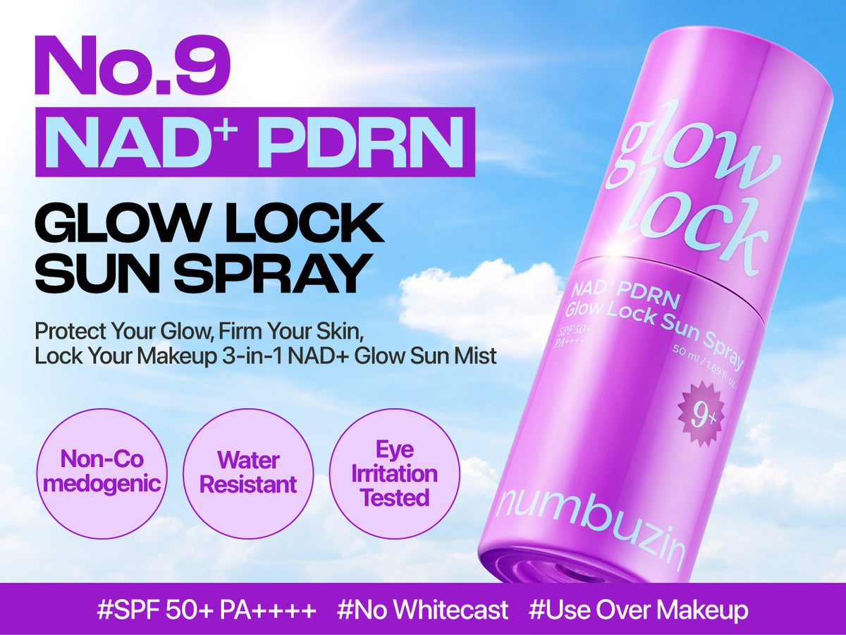 Numbuzin No.9 NAD+ PDRN Glow Lock Sun Spray SPF50+PA++++ 50ml