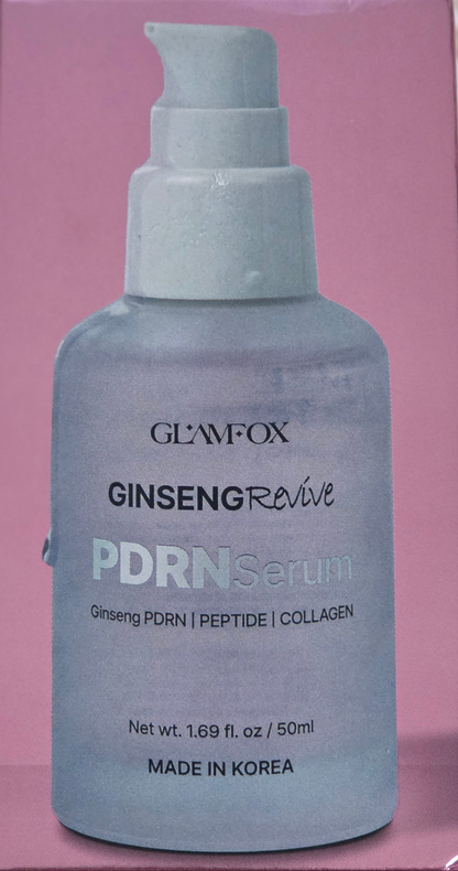 Glamfox Ginseng Revive PDRN Serum - For fine lines, wrinkles, and loss of elasticity