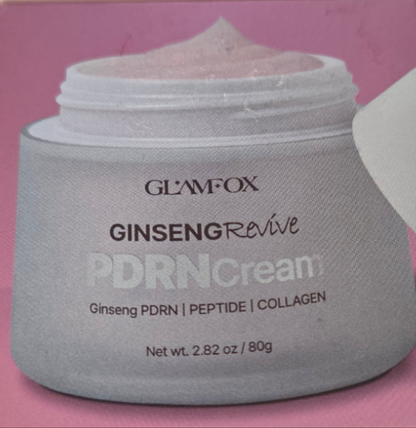 Glamfox Ginseng Revive PDRN Cream - Advanced Wrinkle Care, enhances skin elasticity, skintone and texture - New Product!