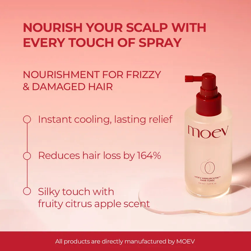 ANNURCATIN Hair Oil Essence, Korean Apple Hair Care Perfumed Serum, Heat Protect & Anti-Frizz, Nourishing Apple Seed Oil for Dry, Frizzy, Damaged Hair