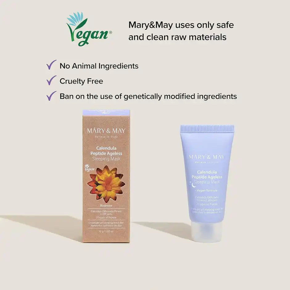 Mary&May Calendula Peptide Ageless Sleeping Mask