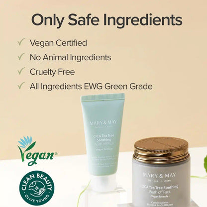 Mary&May CICA TeaTree Soothing Wash off Pack