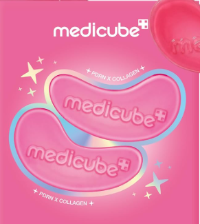 medicube PDRN Pink Collagen Jelly Eye Mask - One (1) Pair, Hydrogel Eye Patches with PDRN, Collagen, NAD, Refreshing for Puffy, Tired Eyes, Firming for Look of Wrinkles, Fine Lines, Korean Skincare