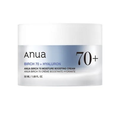 Anua Birch 70 Moisture Boosting Cream - Panthenol and 10 types of Hyaluronic Acids that deeply moisturizes