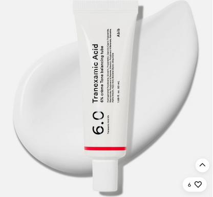 Abib Tranexamic Acid 6% Cream Tone Balancing tube, TXA, Alpha-Arbutin Dark Spot Corrector for Face with Hyperpigmentation & Uneven Skin Tone, Korean Skincare