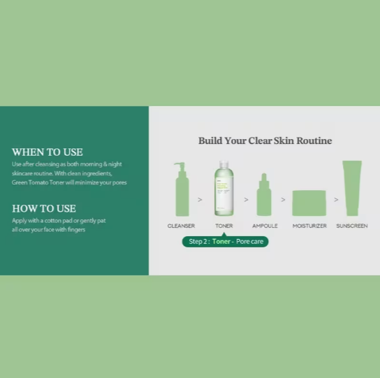 Sungboon Editor- Green Tomato Pore Lifting Ampoule Toner