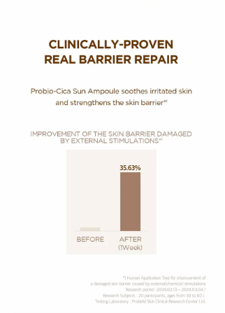 SKIN1004 - Madagascar Centella Probio-Cica Glow Sun Ampoule
