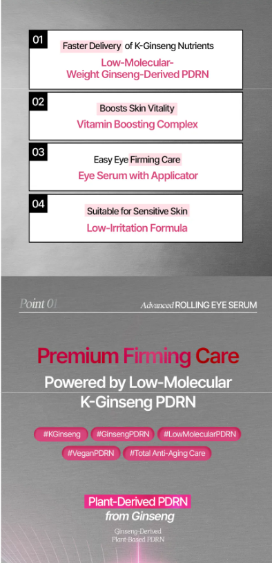 Farmstay - PDRN & Vitamin Advanced Rolling Eye Serum