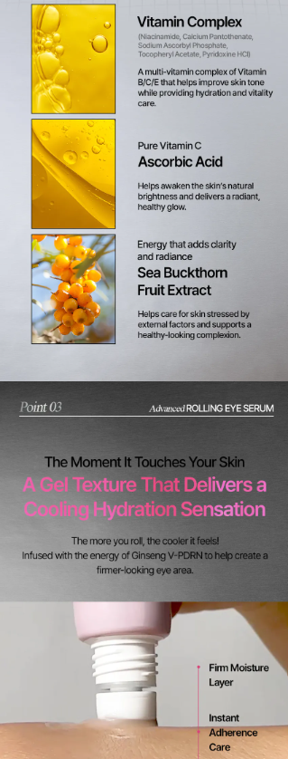 Farmstay - PDRN & Vitamin Advanced Rolling Eye Serum