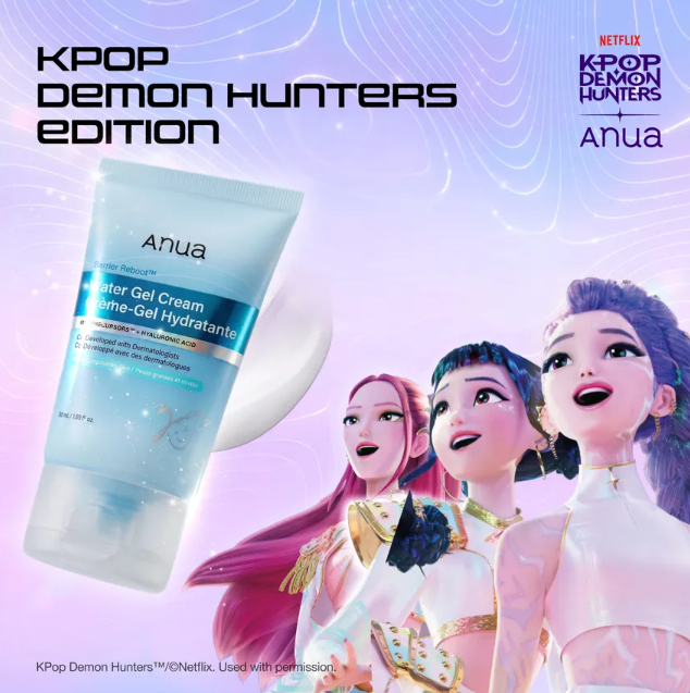 Anua - Barrier Reboot Water Gel Cream Kpop Demon Hunters Collaboration