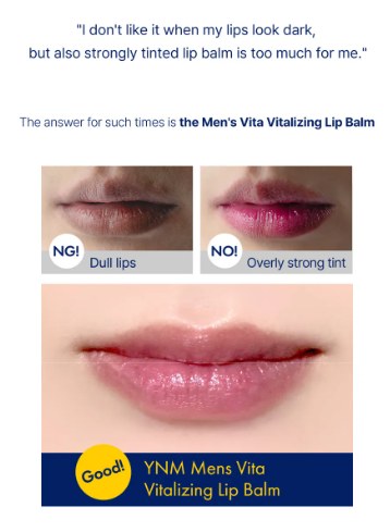 YNM - Men's Vita Vitalizing Lip Balm