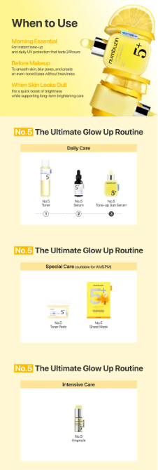 Numbuzin No.5 Glutathione Vitamin Tone-up Sun Serum SPF 50+