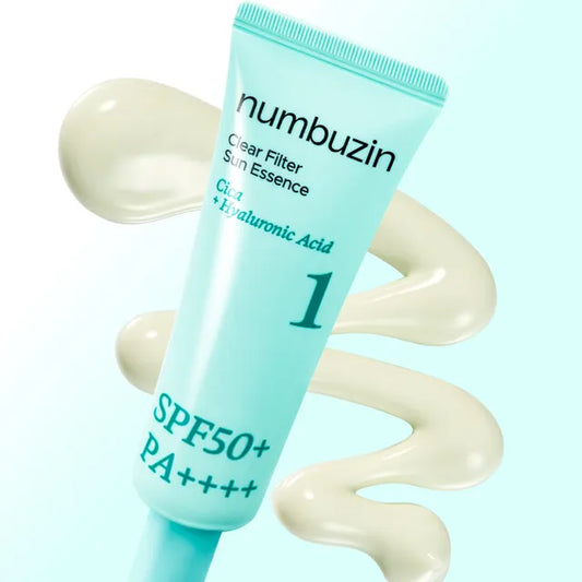 Numbuzin - No.1 Clear Filter Sun Essence - Lightweight sun essence in a lotion texture absorbs readily into skin for a refreshing finish that doesn’t clog pores