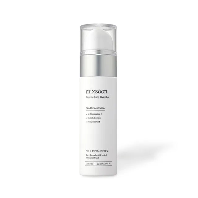 Mixsoon Peptide Cica Hyal -Shot - Hyaluronic Acid Serum EGF & Adenosine Moisturizing Serum