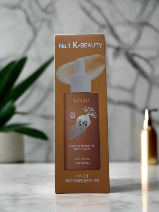 SOQU Ginseng Hydrating Glow Serum - Improve skin elasticity and reduce the appearance of fine lines and wrinkles