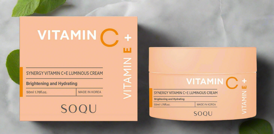Crema luminosa con vitamina C y E sinergia SOQU