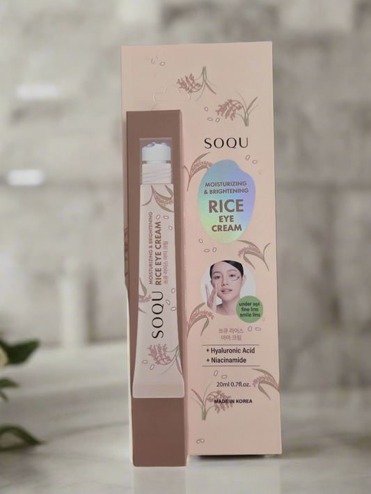 Crema para ojos de arroz SOQU: hidratante e iluminadora