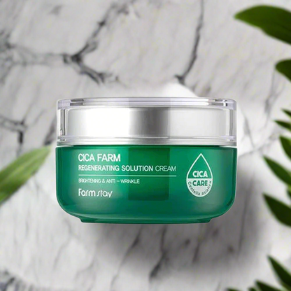 Crema Regeneradora Farmstay Cica Farm - Mejora las arrugas, ilumina y calma la piel con Centella Asiática