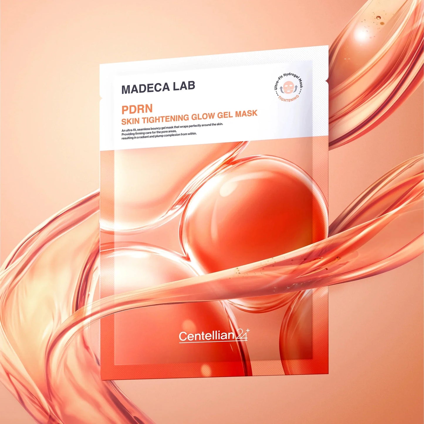 CENTELLIAN 24 Madeca Lab PDRN Firming Glow Korean Hydrogel Face Mask | Hydrogel Face Mask with PDRN, TECA and Niacinamide for Firmness, Hydration, Elasticity and Radiant-Looking Skin