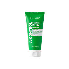 NINELESS A-Control Heartleaf & BHA Cleanser – Korean Exfoliating Face Wash with Salicylic Acid for Clear Skin – Blackhead Remover, Deep Pore Cleansing
