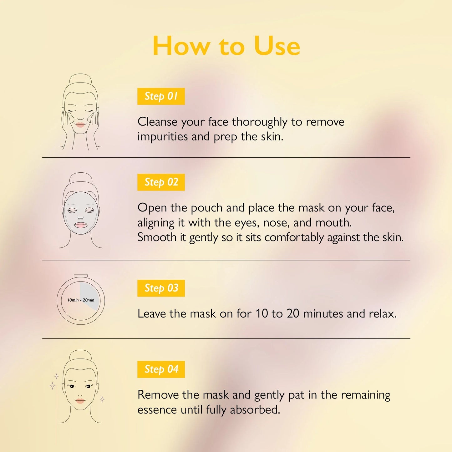 Genabelle Glutathione Ampoule Mask - Lightweight, Intensive Exfoliating, Firming, Hydrating, Moisturizing Mask Sheet