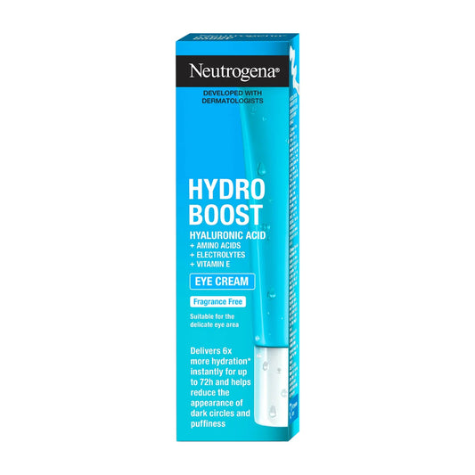 Neutrogena Hydro Boost hyaluronic acid eye cream - Intense hydration to the delicate eye area, refreshing and brightening tired eyes,