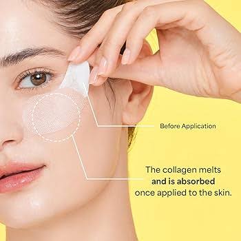 SUNGBOON EDITOR Deep Collagen Melting Eye Patch with Glutathione, Hydrating Under Eye Treatment for Fine Lines & Firm-Looking Skin
