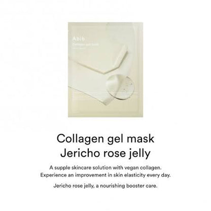 Abib Vegan Collagen Gel Mask Jericho Rose Jelly (1 mask)- I Korean Vegan Collagen, Cooling Nourishing Hyaluronic Acid Hydrogel Face Mask