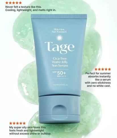 Tage - Cica-Tree Water Jelly Sun Serum 50ml