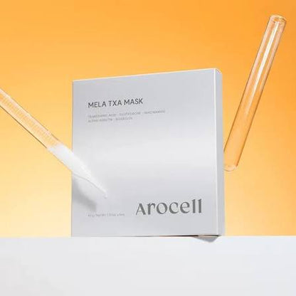 AROCELL Mela TXA Brightening Hydrogel (1 Mask)-Tranexamic Acid + Phyco-tonic™ + Melatoninsome | Dark Spot, Melasma & Uneven Tone Care