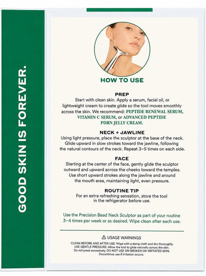Mario Badescu Skincare, Precision Bead Neck Sculptor Stainless Steel