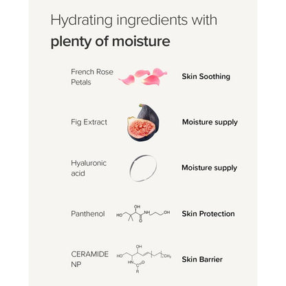Mary&May Vegan Rose Hyaluronic Hydra Wash Off Mask - Cream Caly Mask for Moisturizing, Pore Purifying, Skin Softening