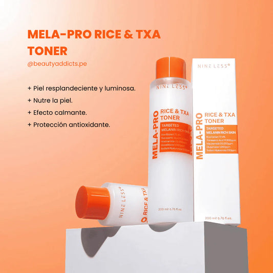 NINELESS MELA-PRO Rice & TXA Tone - Designed to target dark spots and hyperpigmentation