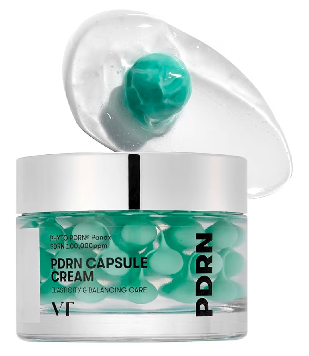 VT COSMETICS PDRN Capsule Cream 100 - Hydrating Face Moisturizer with 100,000ppm PDRN, Hyaluronic Acid, 9 Peptides, Firming & Plumping Nourishing Cream