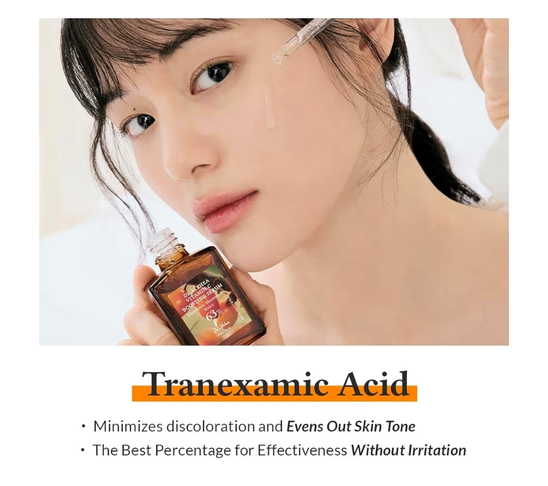 Suero potenciador de vitamina C Dr. Althea: suero facial diario con ácido tranexámico (TXA) para todo tipo de piel. Ayuda a eliminar manchas oscuras y un tono desigual.