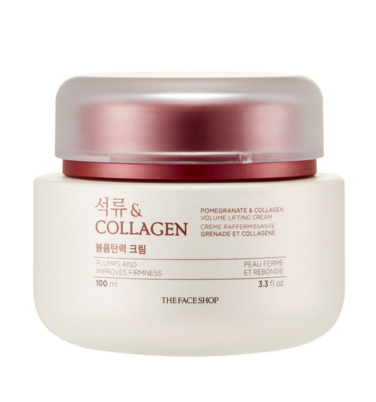 The Face Shop Pomegranate & Collagen Volume Lifting Cream - Lifting and Volumizing, Reduced Wrinkles, Brighter Skin