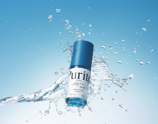 Purito Hydro Wave Deep Sea Serum - Deep Sea Water Moisture- Hydrating Lightweight & Non-Greasy, Skin Moisture Boost For Sensitive Skin, Hyaluronic Acid & Deep Sea Water