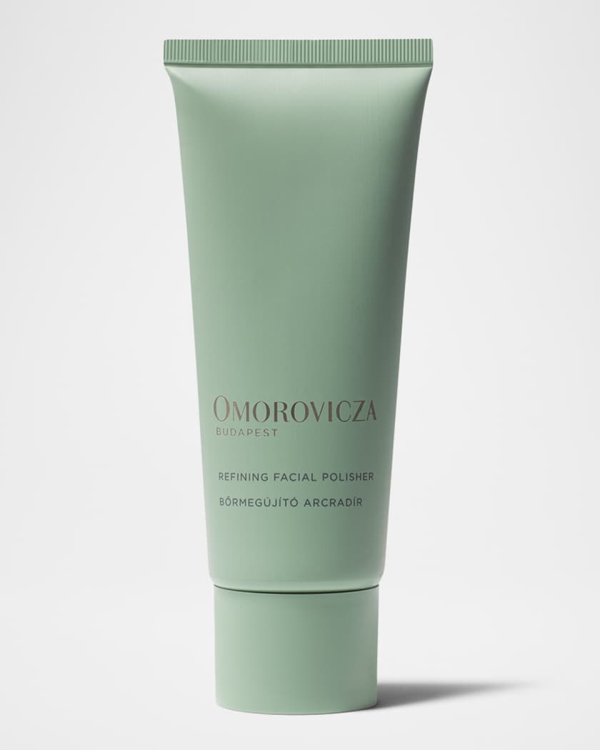 Omorovicza Refining Facial Polisher - Physical and enzymatic exfoliator with Hungarian Moor Mud to refine and brighten dull skin, 3.4 oz.