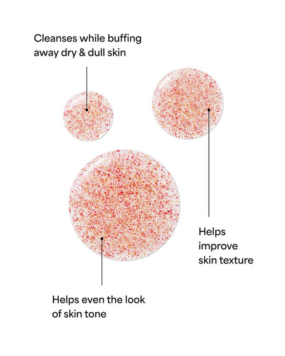 Tula Take Care + Polish Body Exfoliator - Triple AHA blend to dissolve dirt & debris