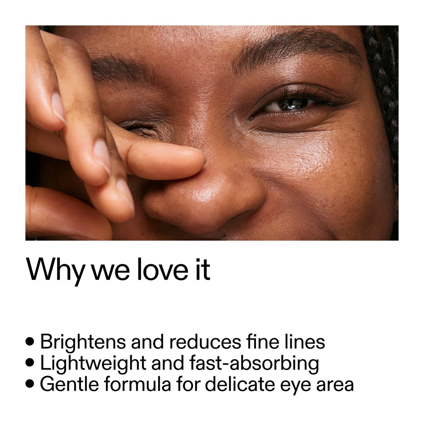 Crema para ojos con retinol INKEY: formulada para reducir las líneas finas y arrugas con retinol suave de liberación lenta.