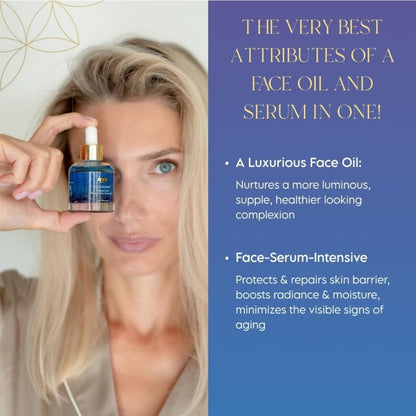 ieró Beauty Moonkissed Radiant Skincare Restorative Serum Oil - Face Moisturizers,  Hydrating Face Oil Treatment, Anti Aging, Restore Suppleness All Skin Types, Made in Italy