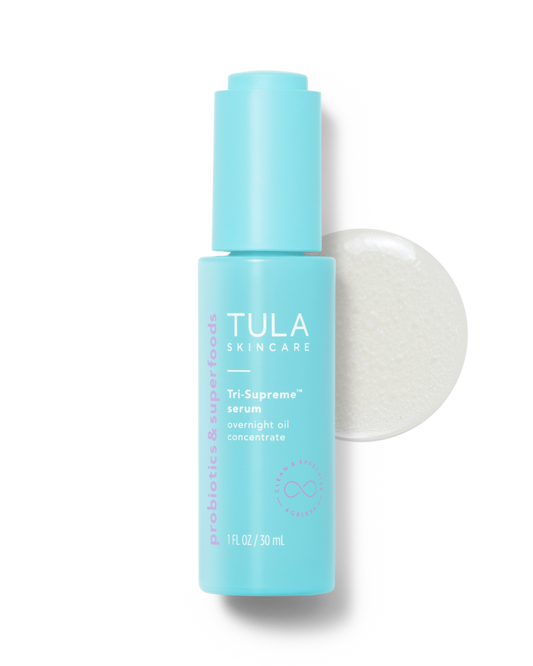 Tula Tri-Supreme Serum
Overnight Oil Concentrated - Minimizes the look of fine lines and wrinkles, as well as deep wrinkles