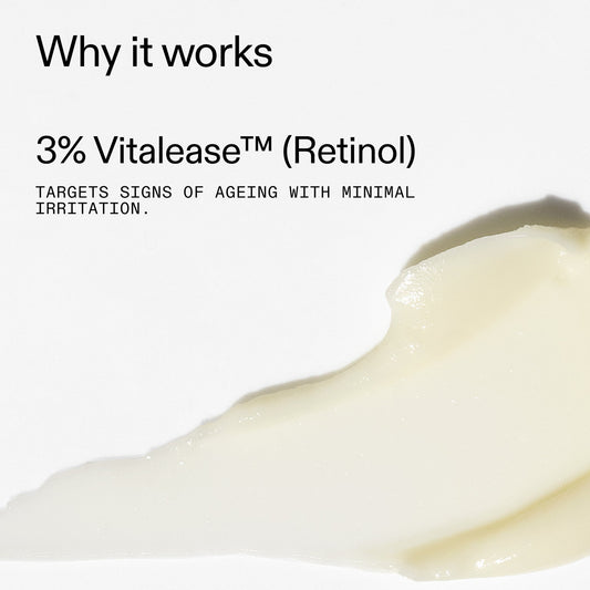 Crema para ojos con retinol INKEY: formulada para reducir las líneas finas y arrugas con retinol suave de liberación lenta.