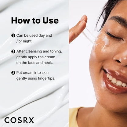 COSRX Advanced Snail Mucin 92% All in One Cream - Lightweight Moisturing Cream for Soft, Glowy Skin