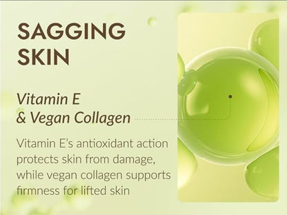 Suero de colágeno Mizon Phyto Plump: colágeno vegano, 88 % de ingredientes naturales con adenosina, hidratación profunda, cuidado de la piel coreano.