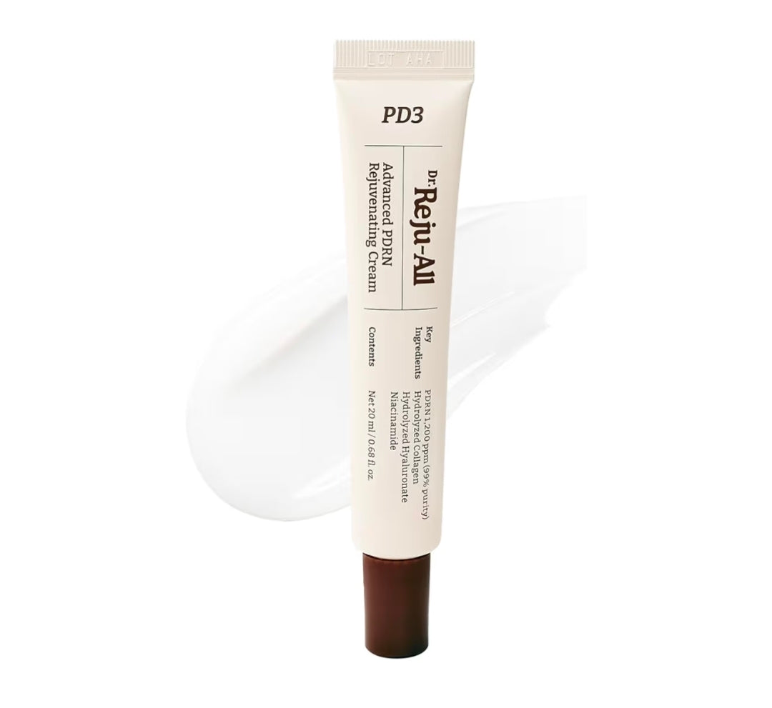 Dr. Reju-All Advanced PDRN Rejuvenating Cream – 99% Pure Salmon DNA Gel Type Face Moisturizer – Optimal 1200ppm for Glass Skin & Plumping – Anti-Aging Skin Care Face Cream
