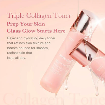 medicube Triple Collagen Toner - Powerful blend locks in moisture, leaving your skin smooth, plump, and revitalized